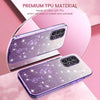ForSamsung Galaxy A53 5G Gradient Glitter Flower All-inclusive Phone Case(Purple)