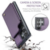 For Samsung Galaxy S25 Ultra 5G CaseMe C22 Card Slots Holder RFID Anti-theft Phone Case(Purple)