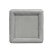 12x12x1.5cm Jewelry Tray Ring Square Empty Plate Earrings Necklace Jewelry Display Tray(Gray)