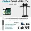 5 PCS 3.5mm Audio 4 Pole Female to 3 Pole Male Microphone Adapter(Black)