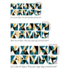 Geometric Pattern Staircase Wall Tile Sticker Kitchen Stove Water And Oil Proof Stickers, Specification: M: 15x15cm(HT-017 Gold Blue)