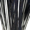 2 PCS Laser Rain Tinsel Foil Curtain Birthday Party Decoration Tassel Wall,Size:1x1m(Black)