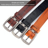 Dandali XX827 Men Retro Pin Buckle Leather Belt Waistband, Length: 125cm (Brown)