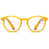 Retro Flexible Durable Portability HD Presbyopic Glasses +250(Yellow)