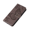 For Samsung Galaxy A26 5G Global 3D Butterfly Embossed Pattern Flip Leather Phone Case(Grey)