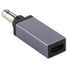 PD 18.5V-20V 5.5x1.0mm Male Adapter Connector(Silver Grey)