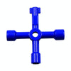Elevator Water Meter Valve Cross Key Inner Triangle Wrench, Style: A Blue