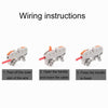 10pcs Guide Rail Type Replacement UK Quick Terminal Block 1 Input 1 Output(Black)