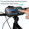 WILD MAN ES16 0.5L EVA Hard Shell Waterproof Touch Screen Bicycle Handlebar Bag(Black)