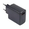 LZ-1130 QC 3.0 USB Charger, Plug Type:EU Plug(Black)