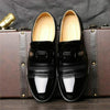 Men Summer Hole Shoe Slip-on Dress Business Shoes, Size:46(Black Sandals)