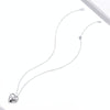 S925 Sterling Silver Heart-shaped Panda Women Nacklace Jewelry