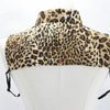 Leopard False Collar Shirt Collar Clothing Accessories, Size:One Size(Brown Yellow Big Leopard Print)