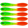 7cm 5pcs /Pack HENGJIA SO177 Dual Color Imitation Fishing Lure Freshwater Soft Dummy Bait(Color 1)