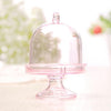 12 PCS Creative Plastic Small Candy Box Transparent Lampshade Mini Food Play Tray Shaped Candy Box Toy(Pink)