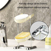 Household Soap Drain Box Bathroom No-Punch Shelves, Color: Gray 2 Layers