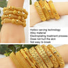 B-45 24K Gold Plated Bracelets Women Wedding Sand Gold Bracelet