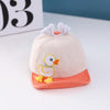C0330 Cartoon Duck Shape Baby Peaked Cap Spring Baby Cotton Cap, Size: 46cm Adjustable(Beige)