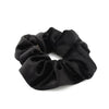 5 PCS Velvet Solid Color Elastic Hair Bands Ponytail Holder Scrunchies Tie Hair Rubber Band Headband(Black)