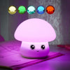 Silicone Colorful Mushroom Night Light Bedside Sleeping Table Lamp, Power source: 0.8W(Niu Niu Mushroom)