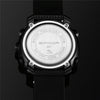 SANDA 361 Fashionable Night Light Sports Children Electronic Watch Multi Functional Personality Night Light Men Waterproof Watch(Black White)