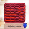 Car USB Seat Heater Cushion Warmer Cover Winter Heated Warm Mat, Style: Square (Beige)
