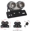 Motorcycle Modified Retro LED Integrated Rear Taillight Brake Light(Smoked Black Shell)