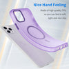 For iPhone 11 Pro Max MagSafe Frosted Translucent TPU + PC Full Coverage Phone Case(Dark Purple)