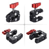 JMSUZ 124124 SLR Camera Rail Adjustable Clamp Crab Clamp (Red)