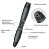 SL-300  3D Printing Pen 8 Speed Control High Temperature Version Support PLA/ABS Filament With UK Plug(Black -green)