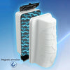 ZY-03M Magnetic Aquarium Cleaner, Medium, White - Algae Scraper for Fish Tanks