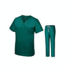 Men Grooming Pet Dental Work Clothes Short-Sleeved Top + Pants Set, Size: XXXL(Dark Green)