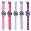 JNEW A380-86576 Student Cartoon Flamingo Waterproof Luminous Multifunction LED Electronic Watch(Light Purple)