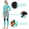 SLINX 1710 3mm Neoprene Super Elastic Wear-resistant Warm Contrast Long-sleeved One-piece Diving Wetsuit for Women, Size: S