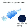 Anti-Noise Sleep Earplugs Silicone Soundproof Earplugs Industrial Noise Cancelling Silent Earplugs(White)