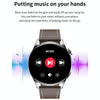 GW69 Smart Watch, Support BT Call / Heart Rate / Blood Pressure / Blood Oxygen(Sliver + Leather Strap Brown)