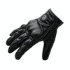 WUPP CS-1047A Motorcycle Racing Cycling Windproof Leather Full Finger Gloves, Size:XL(Black)