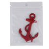 Ship Anchor Shape Car Auto Metal Free Stickers(Red)