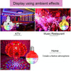ZQMQD-001 6 LEDs Colorful Rotating Light Magic Ball Atmosphere Light, Spec: Red+Insert Holder
