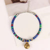 Handmade Cat Collar with Bell, Small (Blue) - Adjustable & Safe