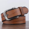 Dandali XX818 Men Fashion Retro Leather Belt Waistband, Length: 110cm (Brown)