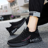 Male Sports Shoes Breathable Flying Weave Mesh Casual Shoes, Size: 45(ZM-67 Black)