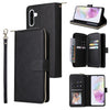 For Samsung Galaxy A26 5G 9-Card Slots Zipper Wallet Bag Leather Phone Case(Black)