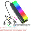 COOLMOON CM-M2A M.2 2280 Solid State Drive Cooler 5V ARGB Hard Drive Heatsink(Gray)