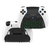 For PS5 JYS-P5172 Gamepad Wireless Bluetooth External Keyboard, Without Gamepad(Black)