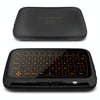 H18+ 2.4GHz Mini Wireless Keyboard Full Touchpad with 3-Level Adjustable Backlight(Black)