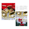 Christmas Decoration Wreath Garland Rattan Door Hanging, Specification: Gold