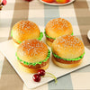 PU Simulation Burger Model Fake Bread Ornaments Photography Props Home Decoration Window Display