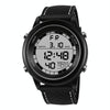 SANDA  411 Multifunctional Wports Watch Male Youth Fashion Model Male Waterproof Student Electronic Watch(Black  White)
