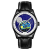 SKMEI 2115 Multifunctional Men Outdoor 30M Waterproof Moon Phase Quartz Watch(Black)
